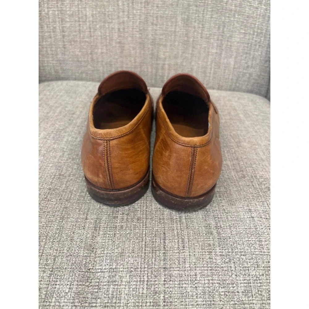 Allen Edmonds Lake Forest Tan Leather Penny Loafers Mens Dress Shoes 10337 8D